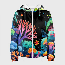 Женская куртка Космический подводный мир