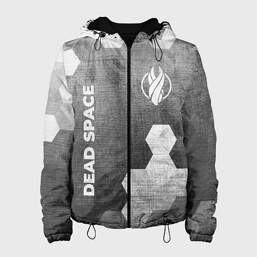 Женская куртка Dead Space - grey gradient вертикально / 3D-Черный – фото 1
