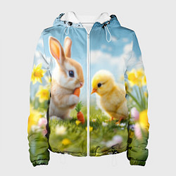 Женская куртка Кролик и цыпленок встречают Пасху