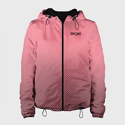 Женская куртка Sport розовый текстурный