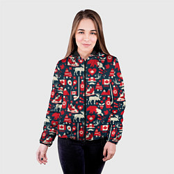 Куртка с капюшоном женская Канада, цвет: 3D-черный — фото 2