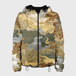Женская куртка Золотистый камуфляж