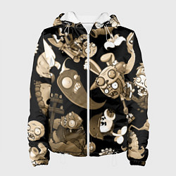 Женская куртка Растения против зомби в бежевом цвете