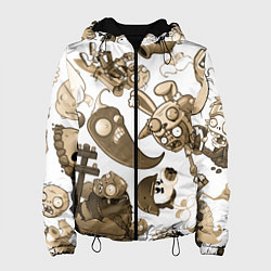 Женская куртка Растения против зомби в бежевых тонах