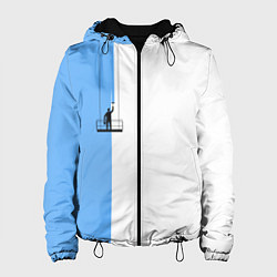 Женская куртка Моляр красит стену