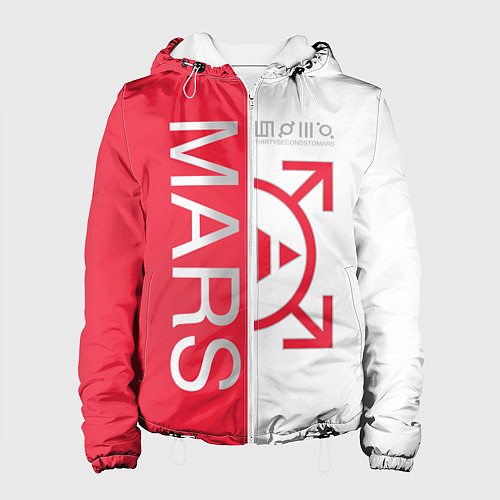 Женская куртка 30 Seconds to Mars poster / 3D-Белый – фото 1