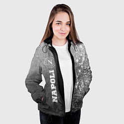 Куртка с капюшоном женская Napoli - grey gradient по-вертикали, цвет: 3D-черный — фото 2