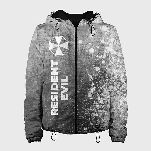 Женская куртка Resident Evil - grey gradient по-вертикали / 3D-Черный – фото 1
