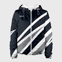 Женская куртка Sport тёмно-синий с полосами