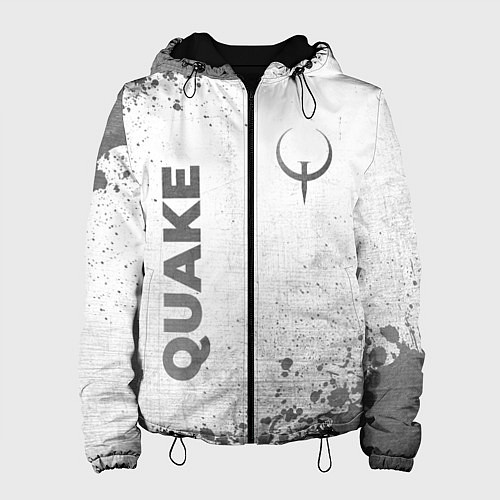 Женская куртка Quake - white gradient вертикально / 3D-Черный – фото 1
