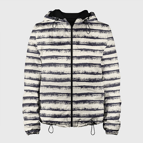 Женская куртка Тёмные полосы на светлом / 3D-Черный – фото 1