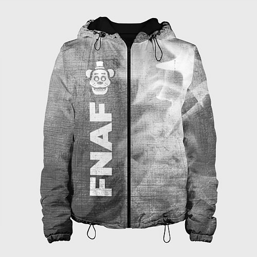 Женская куртка FNAF - grey gradient по-вертикали / 3D-Черный – фото 1