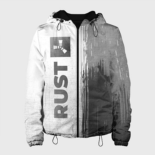 Женская куртка Rust - white gradient по-вертикали / 3D-Черный – фото 1