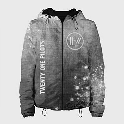 Женская куртка Twenty One Pilots - grey gradient вертикально