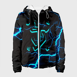 Женская куртка Doom молнии неоновые