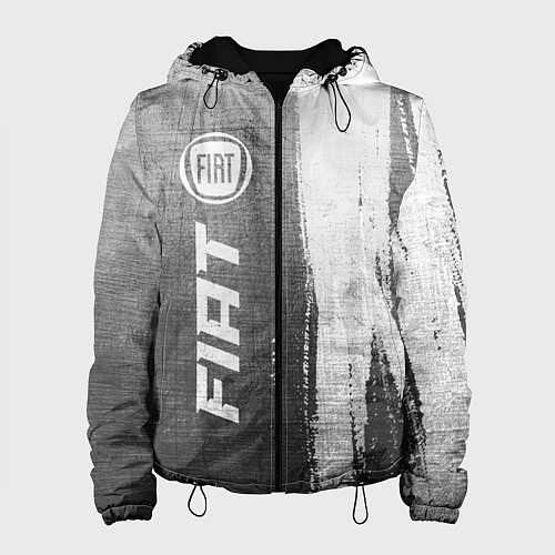 Женская куртка Fiat - grey gradient по-вертикали / 3D-Черный – фото 1