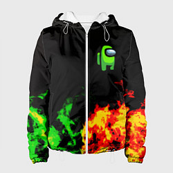 Женская куртка Амонг ас огненная текстура