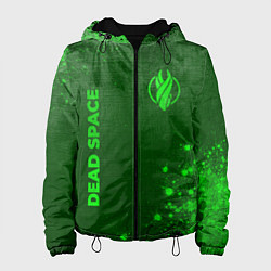 Женская куртка Dead Space - green gradient вертикально