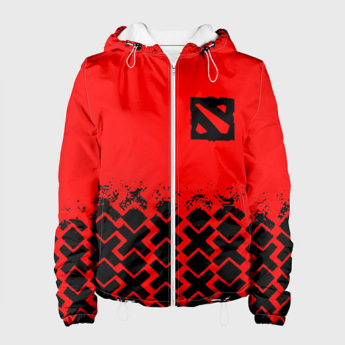 Женская куртка Dota игровой паттерн / 3D-Белый – фото 1