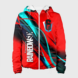 Женская куртка Rainbow six геометрия полосы