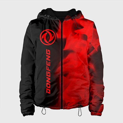 Женская куртка Dongfeng - red gradient по-вертикали / 3D-Черный – фото 1