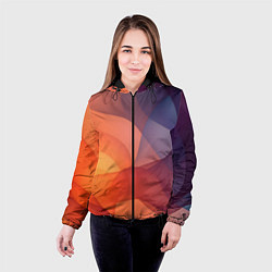 Куртка с капюшоном женская Летящая вуаль, цвет: 3D-черный — фото 2