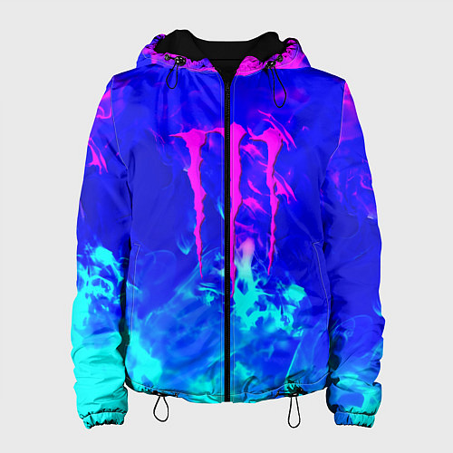 Женская куртка Monster energy дым неоновый / 3D-Черный – фото 1