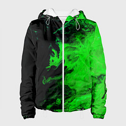 Женская куртка Color green black