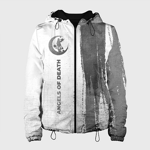 Женская куртка Angels of Death - white gradient по-вертикали / 3D-Черный – фото 1