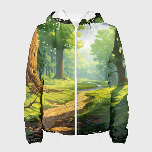 Женская куртка Fabulous forest / 3D-Белый – фото 1