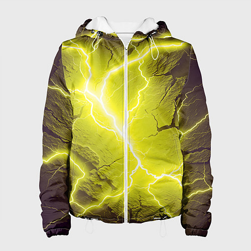 Женская куртка Color yellow black / 3D-Белый – фото 1