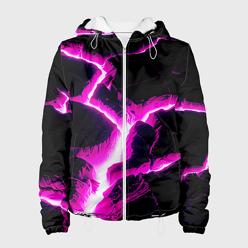 Женская куртка Color pink black / 3D-Белый – фото 1