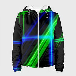 Женская куртка Color blue black green