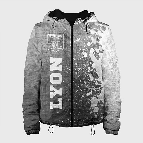 Женская куртка Lyon - grey gradient по-вертикали / 3D-Черный – фото 1