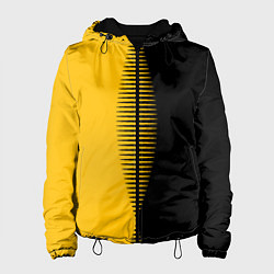 Женская куртка Чёрно-жёлтый пополам с переходом