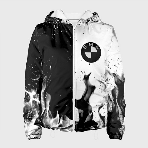 Женская куртка BMW black fire / 3D-Белый – фото 1