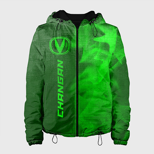 Женская куртка Changan - green gradient по-вертикали / 3D-Черный – фото 1
