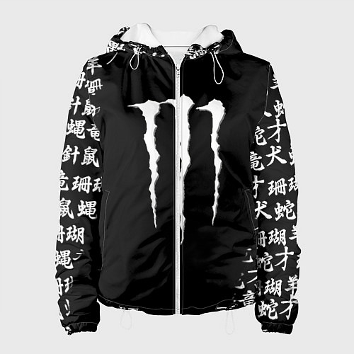 Женская куртка Monster energy japan symbol / 3D-Белый – фото 1