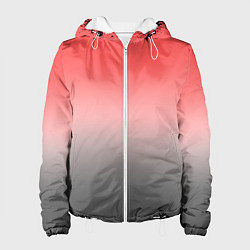 Женская куртка Бледный красно-серый градиент