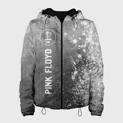 Женская куртка Pink Floyd - grey gradient по-вертикали / 3D-Черный – фото 1