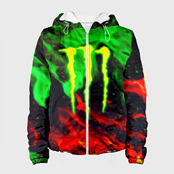 Женская куртка Monster energy огонь лого