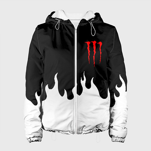 Женская куртка Monster energy red logo / 3D-Белый – фото 1
