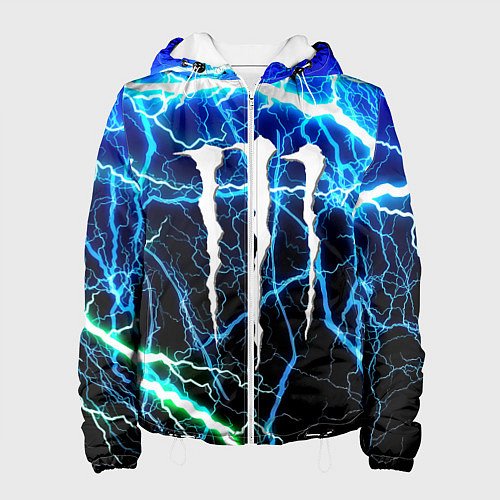 Женская куртка Monster energy electro / 3D-Белый – фото 1