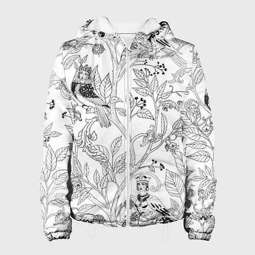 Женская куртка Птицы Сирин / 3D-Белый – фото 1