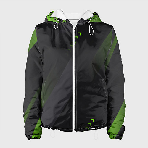 Женская куртка Color black green / 3D-Белый – фото 1
