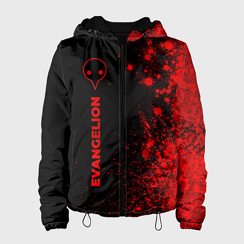 Женская куртка Evangelion - red gradient по-вертикали / 3D-Черный – фото 1