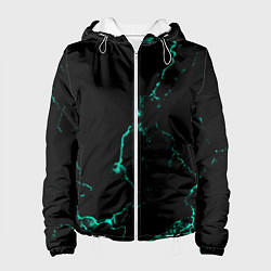 Женская куртка Color black turquoise