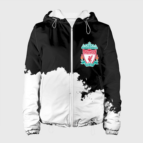 Женская куртка Liverpool черно белый / 3D-Белый – фото 1