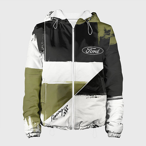 Женская куртка Ford эмблема / 3D-Белый – фото 1