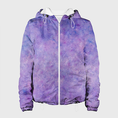 Женская куртка Фиолетовый свет фонаря / 3D-Белый – фото 1